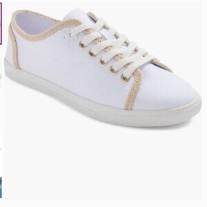 Jack Rogers White Lia Rope Canvas Sneakers Size 8.5 NIB